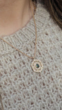 Load image into Gallery viewer, Kaleidoscope Eye green sapphire and Diamond pendant